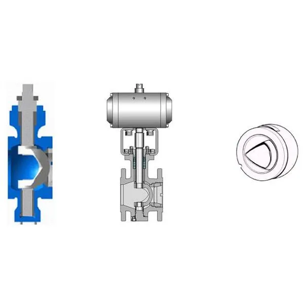 שסתום כדורי מקטע V Port